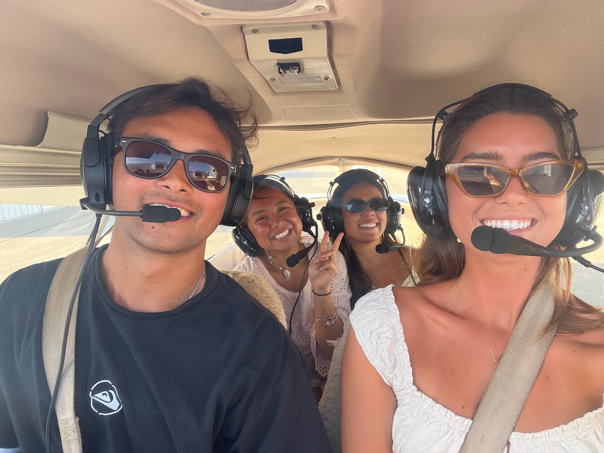 JD flying with friends